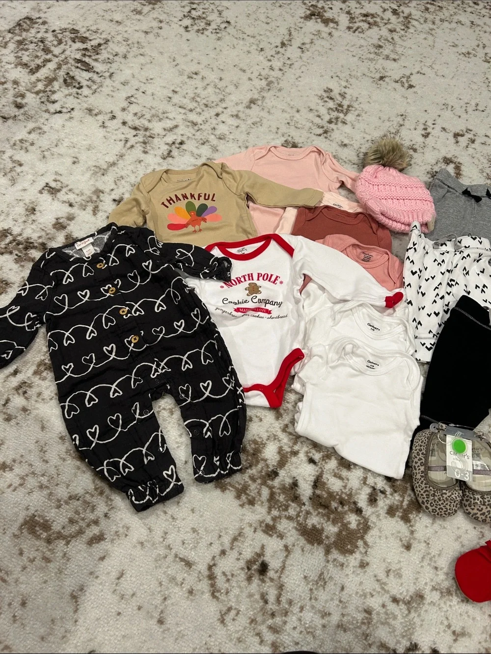 0-3 Month Kids Assorted Clothing Bundle - Mixed Colors
